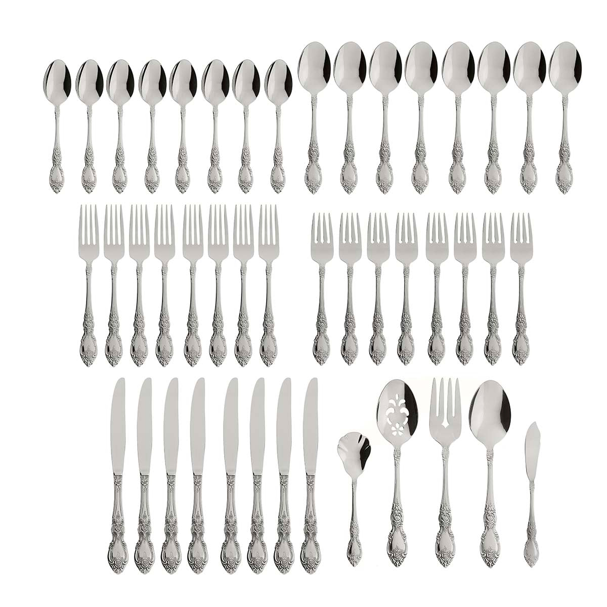 Wordsworth 45 Piece Flatware Set