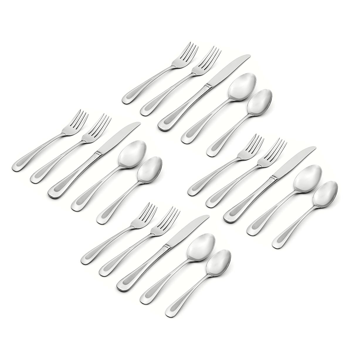 Satin Sand Dune 20 Piece Flatware Set