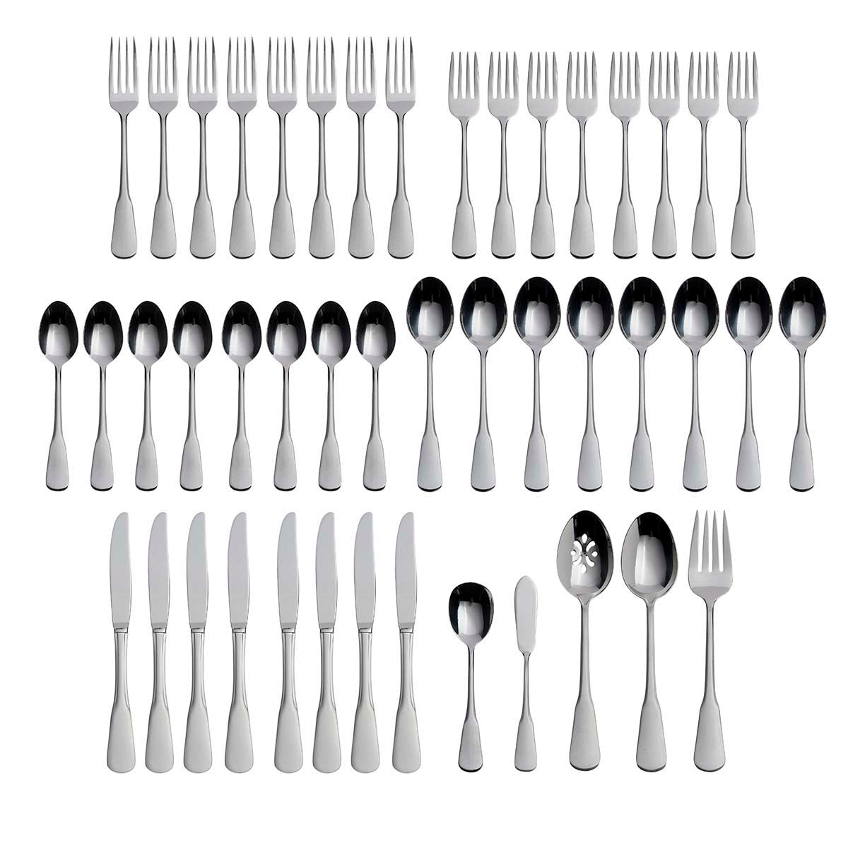 Colonial Boston 45 Piece Flatware Set