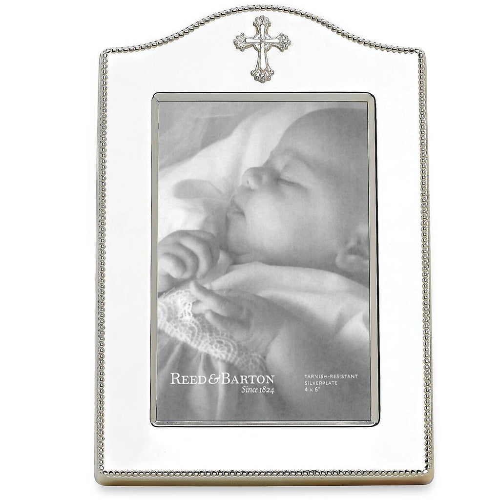 "Abbey Cross Silverplate 4"" x 6"" Frame"