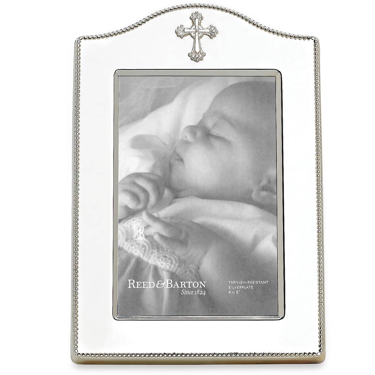 "Abbey Cross Silverplate 4"" x 6"" Frame"