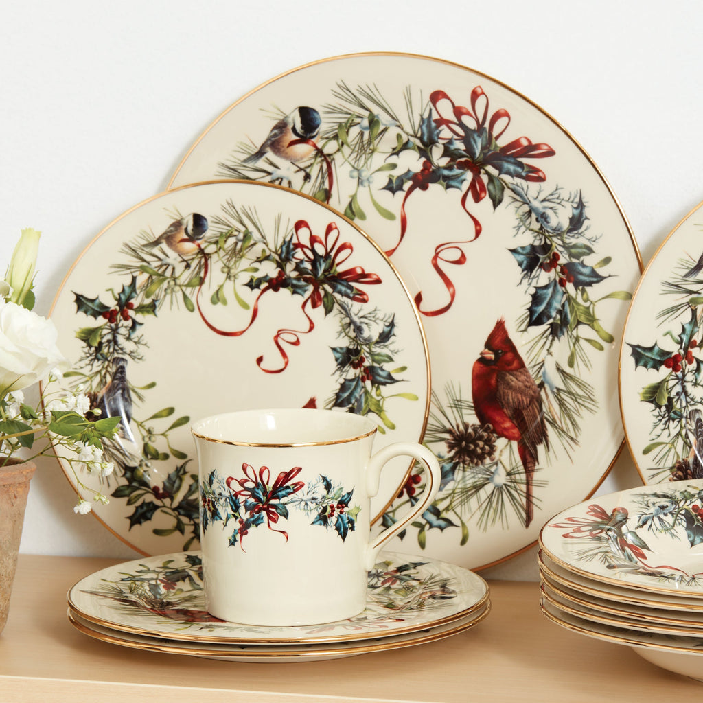 Winter Greetings Salad Plates - Set of 4