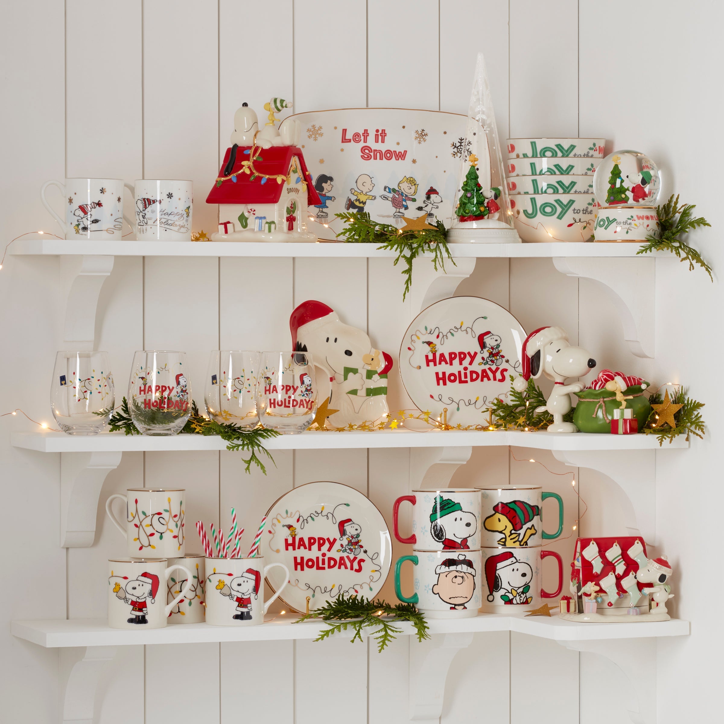 Snoopy Skating Mugs - Set of 2