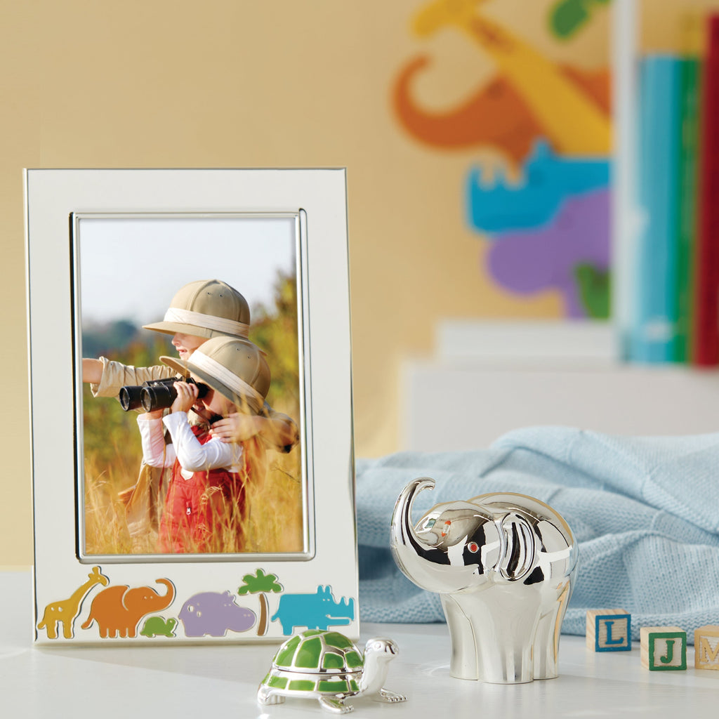 "Jungle Parade Silverplate 4"" x 6"" Frame"