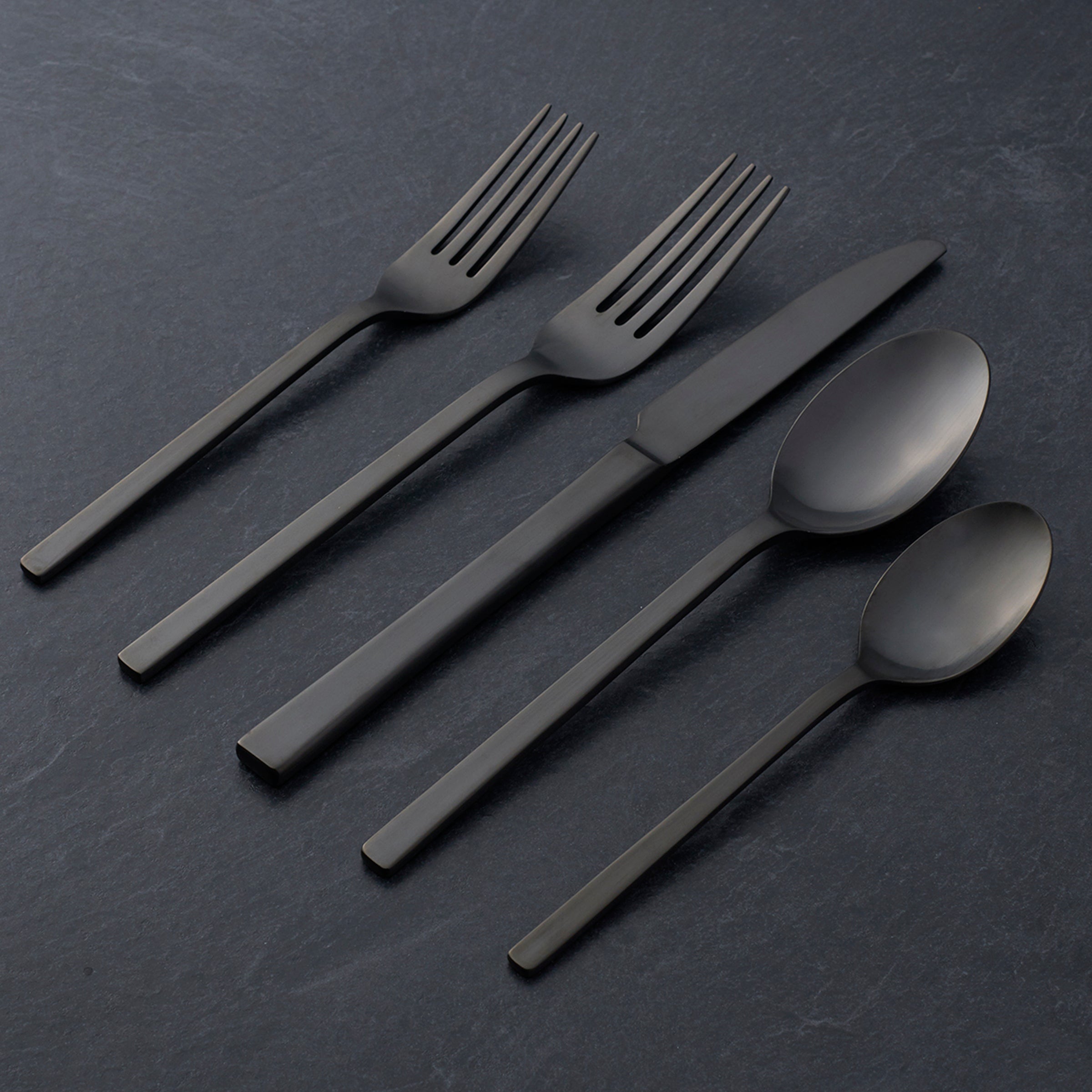 Allay Midnight 20 Piece Flatware Set