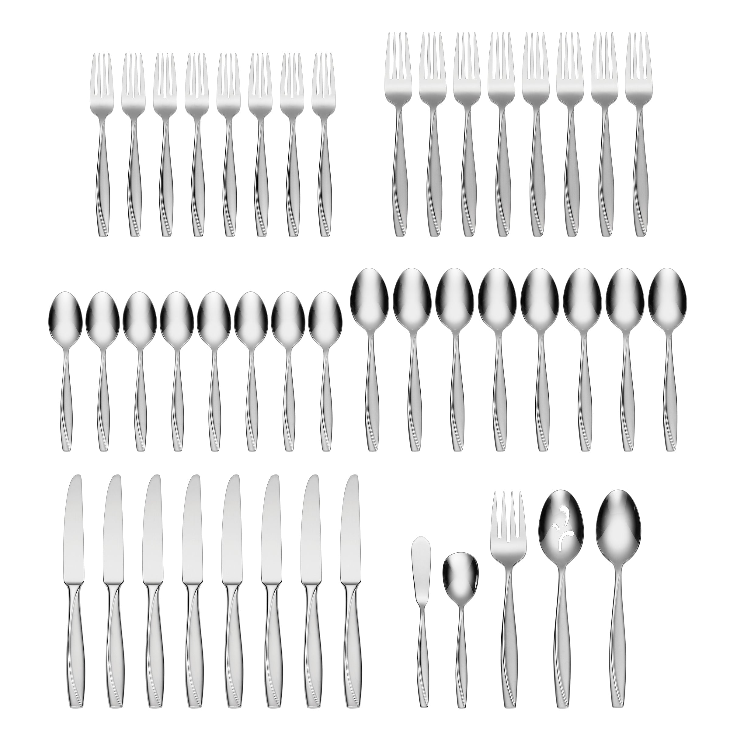 Cleo 45 Piece Flatware Set