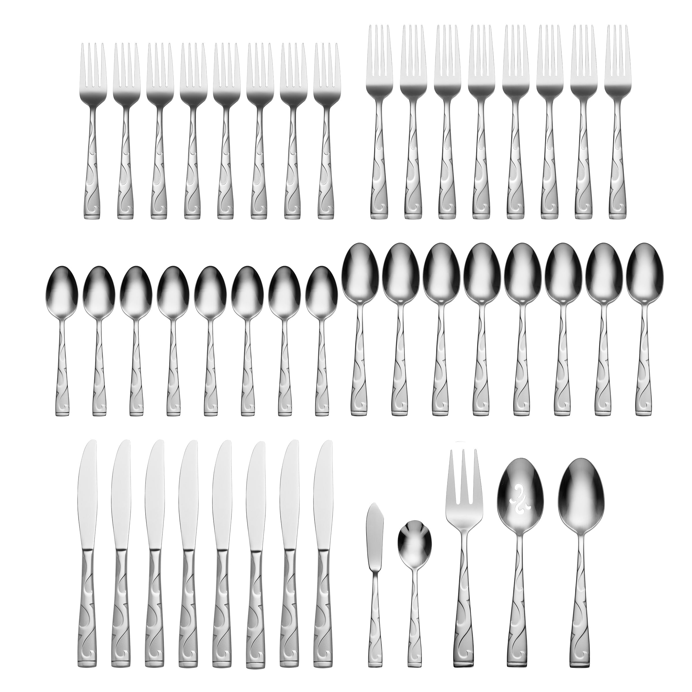 Tuscany 45 Piece Flatware Set