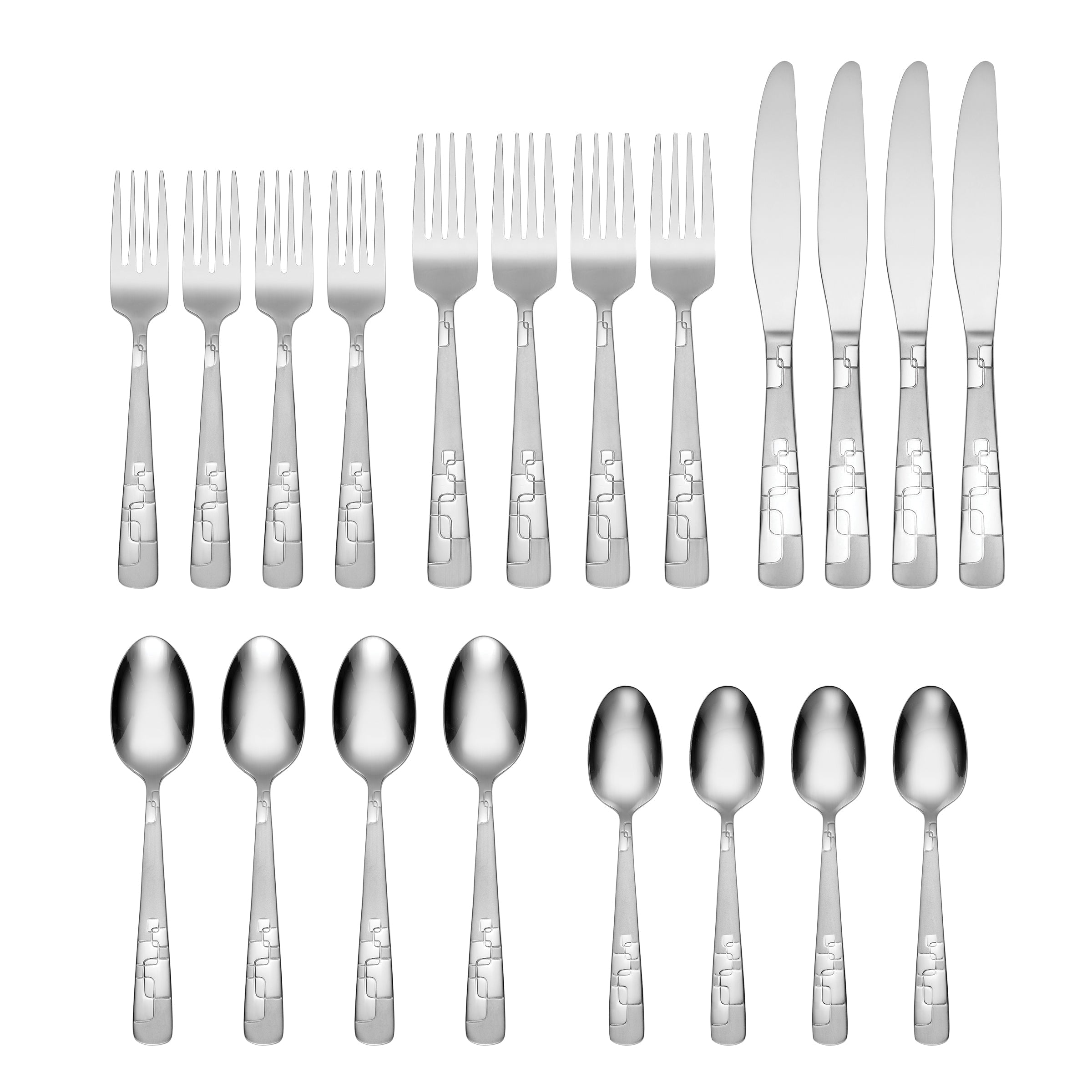 Quadratic 20 Piece Flatware Set