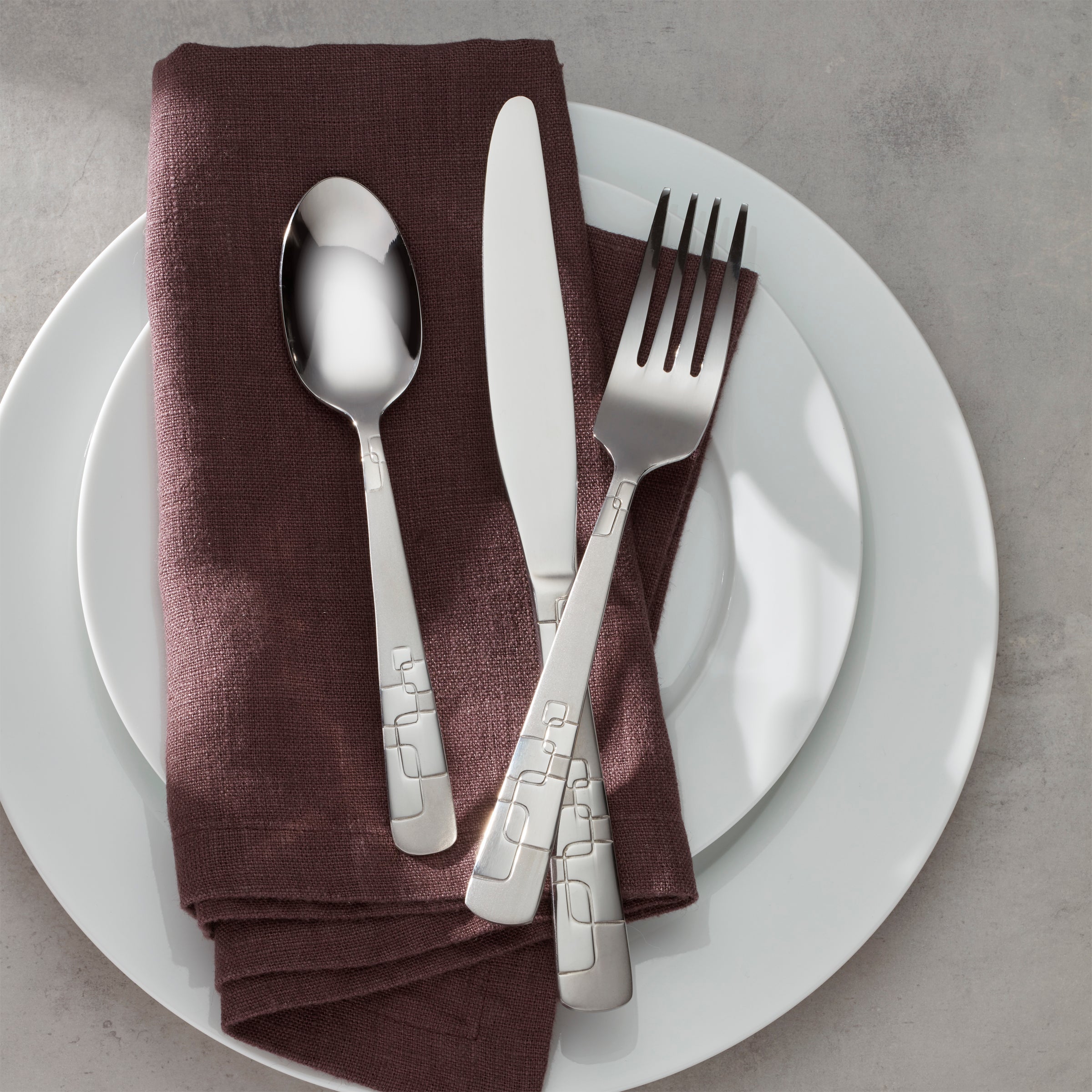 Quadratic 20 Piece Flatware Set