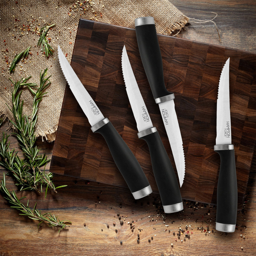 Epicure Black Steak Knives Set of 4