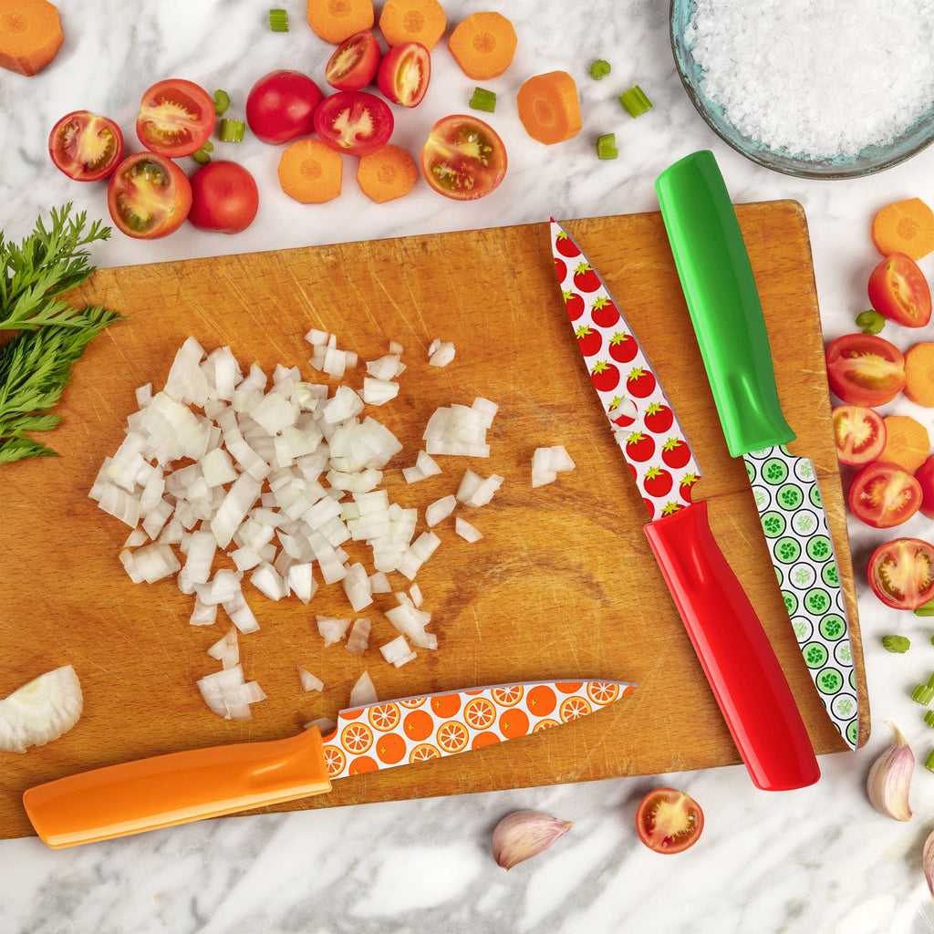 Tomodachi Printed Fruit 3 Piece Paring Knives