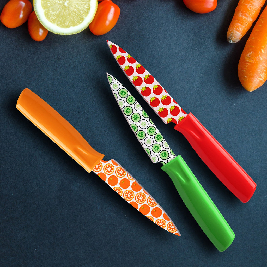 Tomodachi Printed Fruit 3 Piece Paring Knives