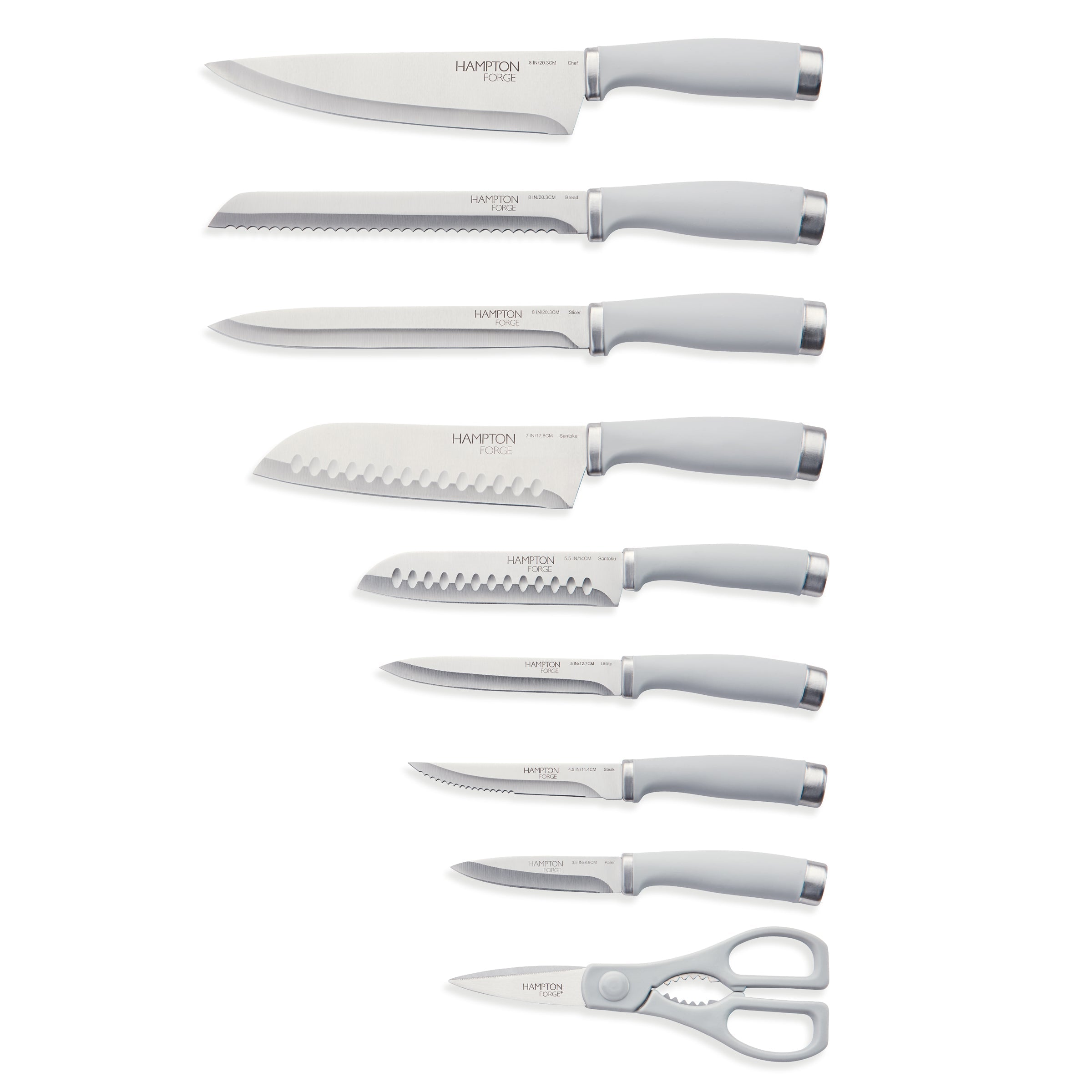 Epicure Cool Grey 15 Piece Cutlery Block Set