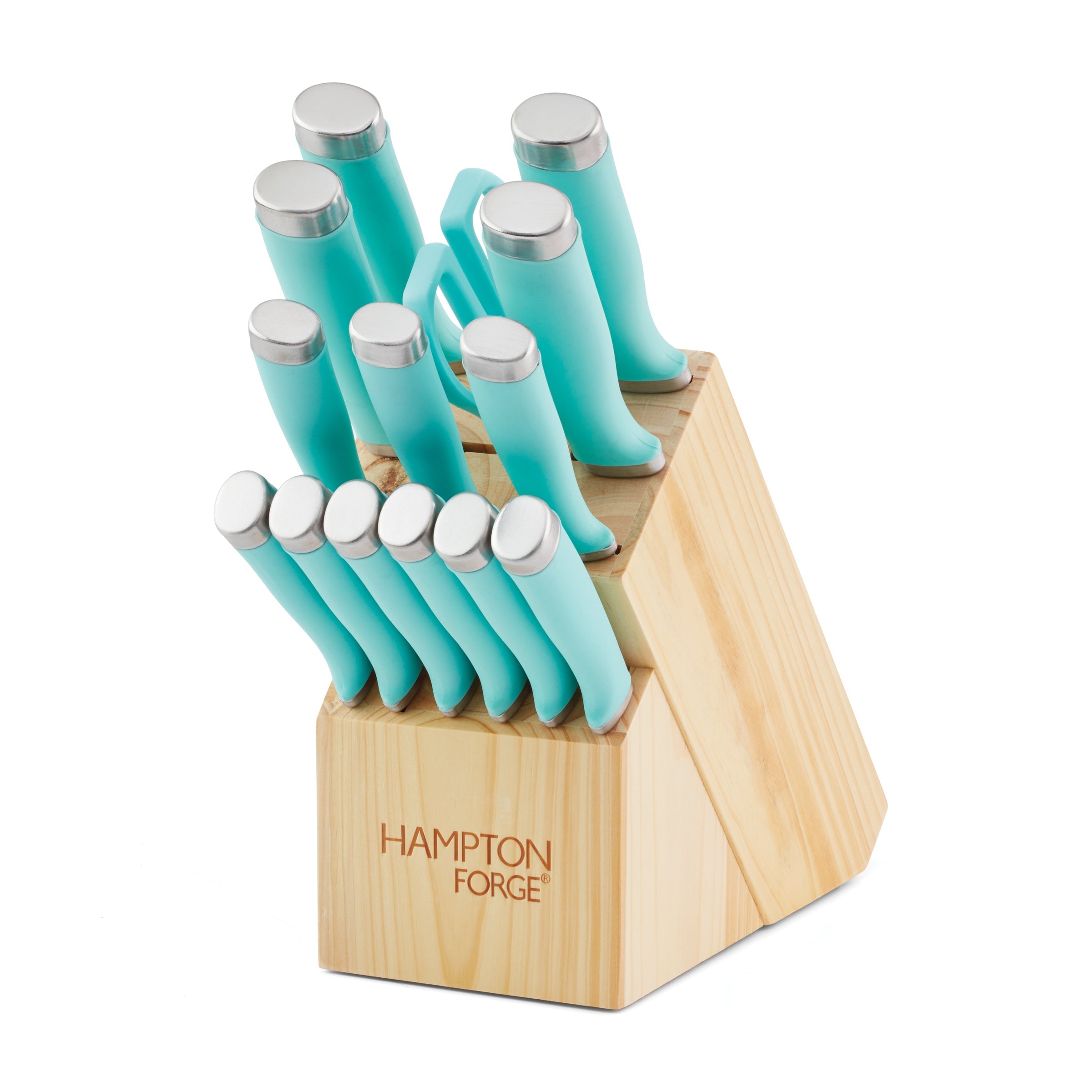 Epicure True Aqua 15 Piece Cutlery Block Set