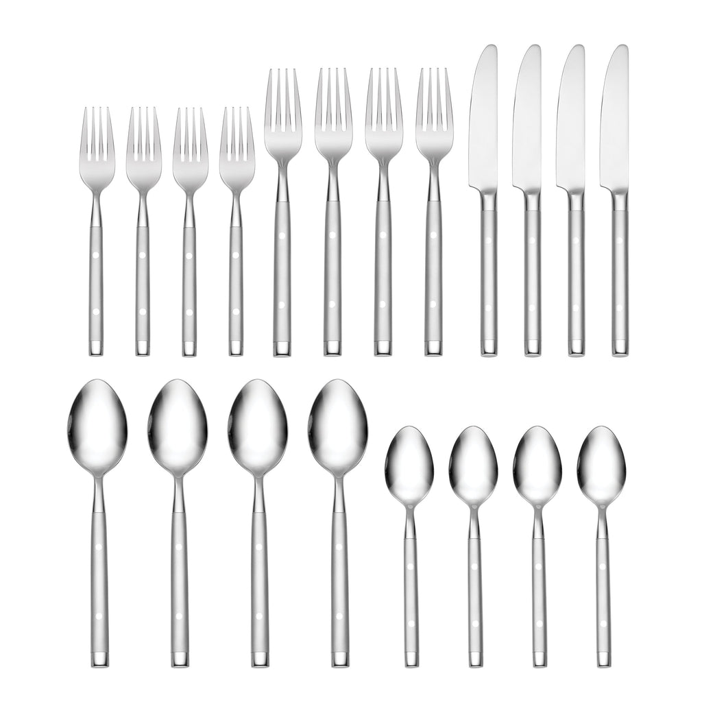 Shangrila Frosted 20 Piece Flatware Set