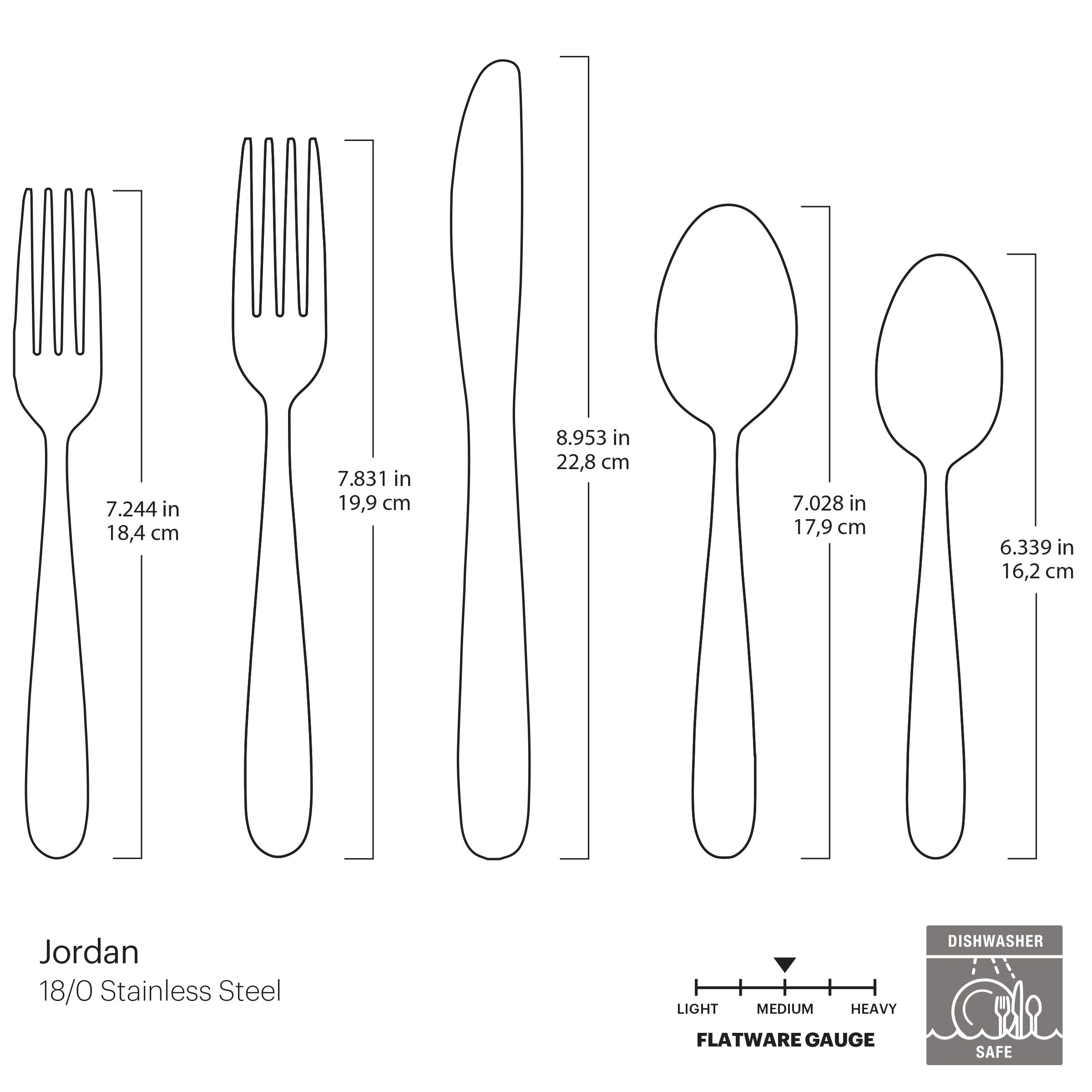 Jordan Frosted 20 Piece Flatware Set