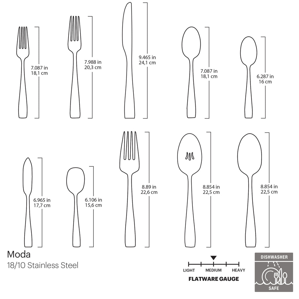Moda 65 Piece Flatware Set