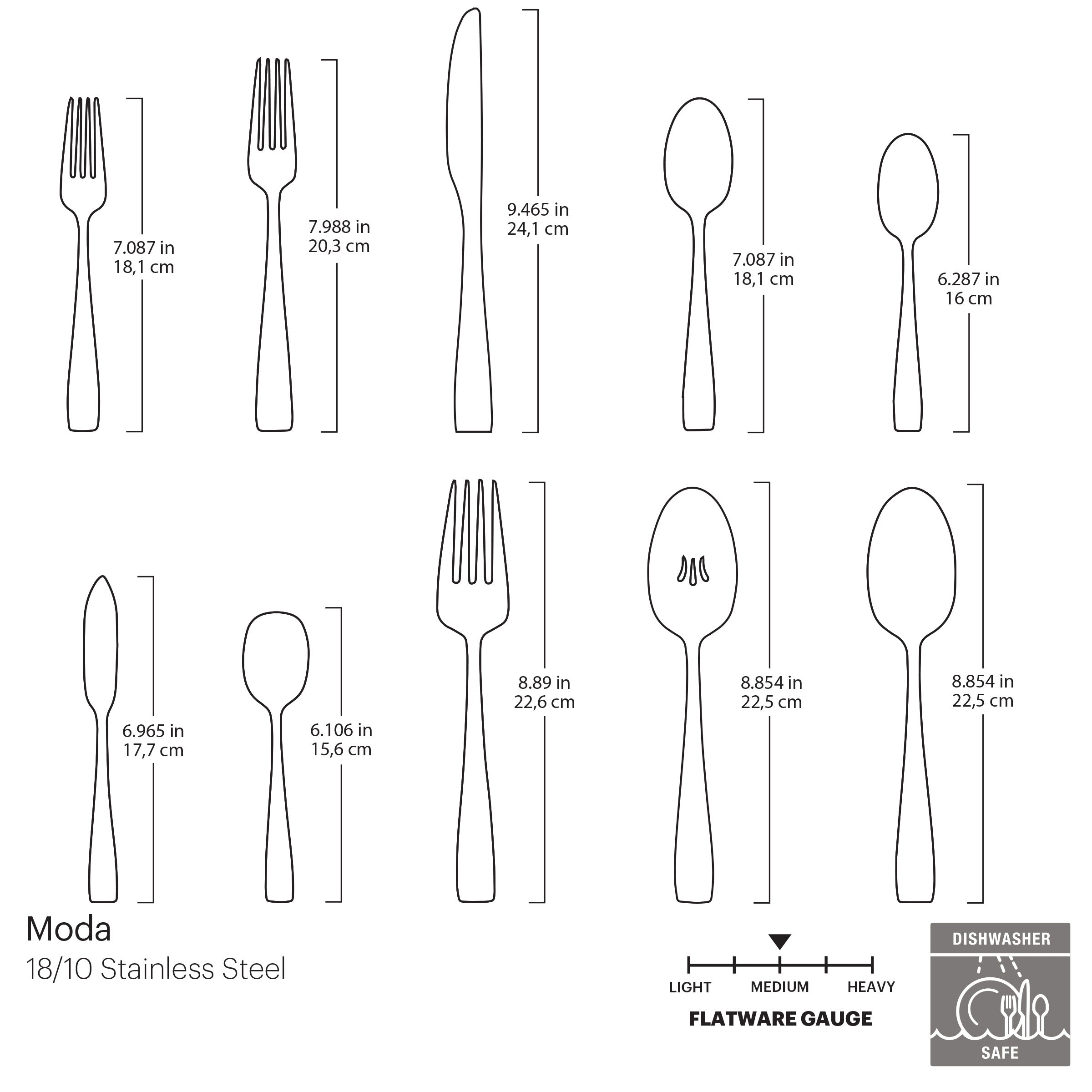 Moda 65 Piece Flatware Set