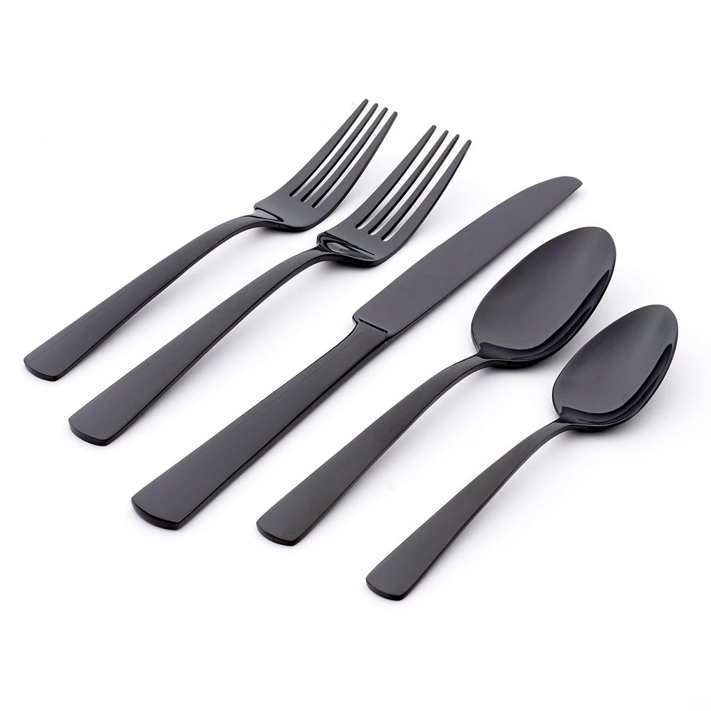 Aptitude Midnight Mirror 23 Piece Flatware Set