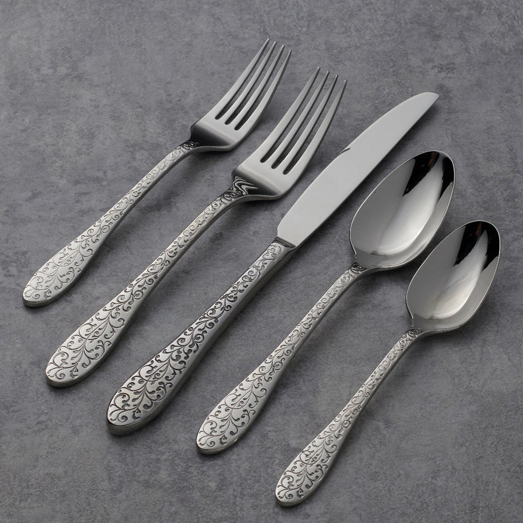 Ivy Flourish 20 Piece Flatware Set