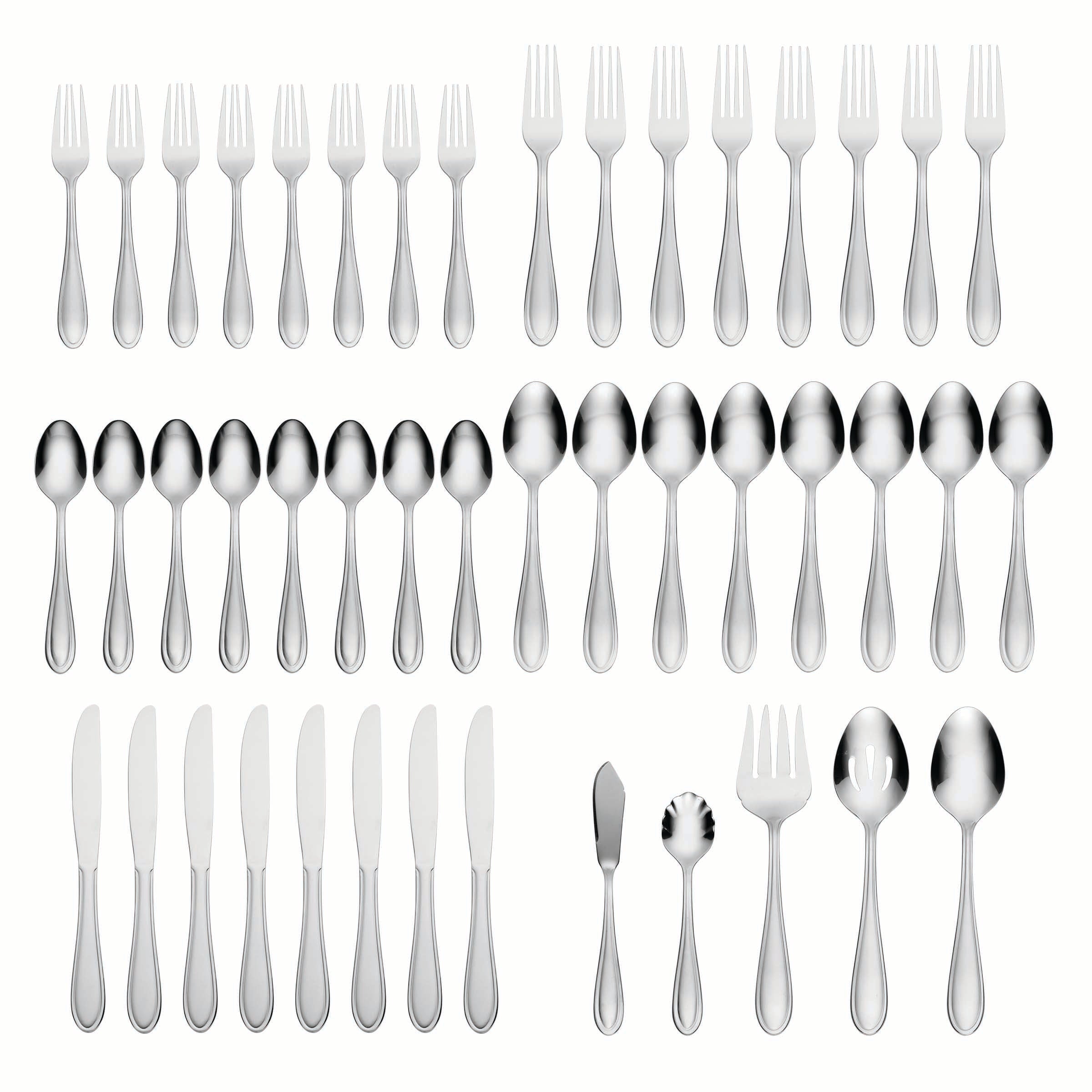 Lincoln 46 Piece Flatware Set with Caddy
