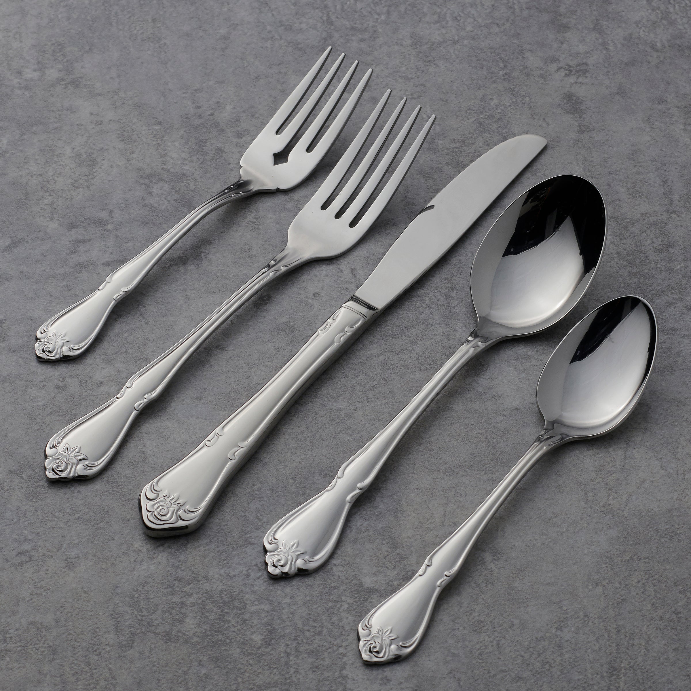 True Rose 20 Piece Flatware Set